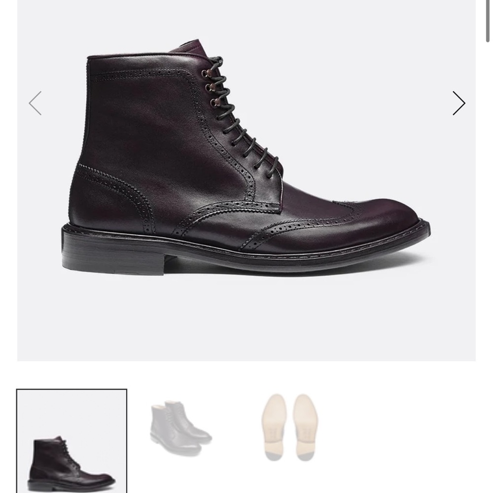Jack Erwin Men's Carter Wingtip Leather Boots